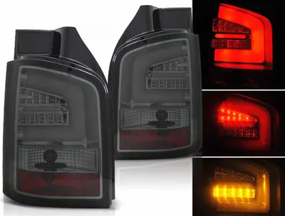 Produktbild von LED Rückleuchten in smoke rauchglas für VW T5 2003-12.2009 Heckklappe