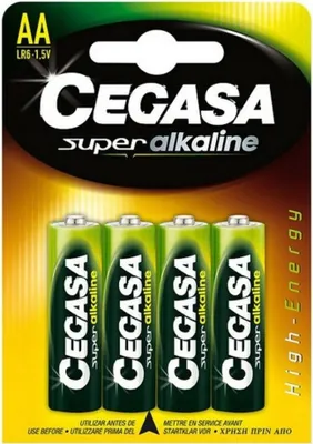 Produktbild von Alkali-Mangan-Batterie Cegasa LR6 AA 1,5V (4 uds)