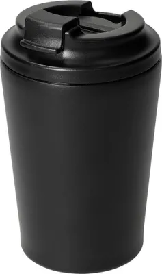 Produktbild von Kaffeebecher to go 'Ceramico' 360 ml - Edelstahl außen Keramik innen - Coffee to go Becher spülmaschinengeeignet - schwarz