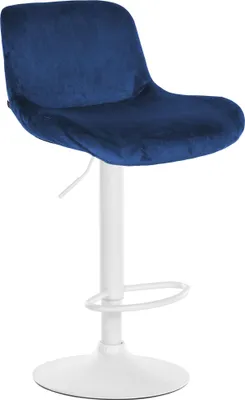Obrázek produktu pro Barová židle Solon - samet, bílý rám - krémová