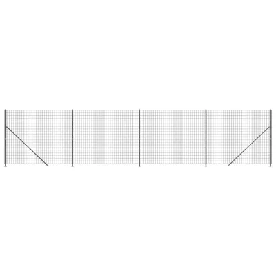 Produktbild von Maschendrahtzaun mit Bodenflansch Anthrazit 1,8x10 m