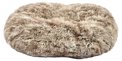 Hundekissen Plüsch Anti-Rutsch Donut beige 65x56x20 cm