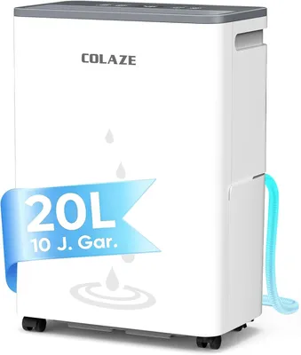 Zdjęcie produktu dla Odwilżacz powietrza o wydajności 20 litrów na dobę, przeznaczony do pomieszczeń o powierzchni około 50 m² (objętość około 150 m³). Cichy, elektryczny odwilżacz powietrza do użytku w pomieszczeniach