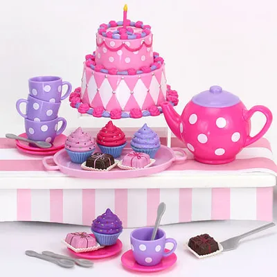 Obrázok produktu pre Sophia's By Teamson Kids 25 ks kompletná sada na tortu a čajový večierok pre 18" bábiky