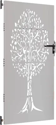 Obrázok produktu pre vidaXL Záhradná brána 85x175 cm Corten Steel Tree Design