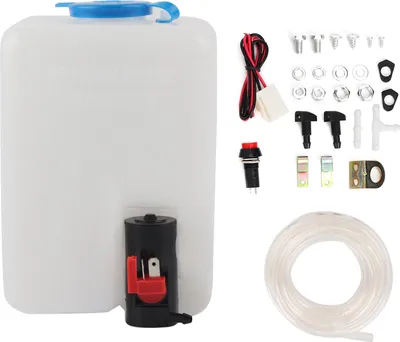 Image de Kit de lavage universel -Pompe de nettoyage 12 V 1,8 l Vitre Réservoir essuie-glace