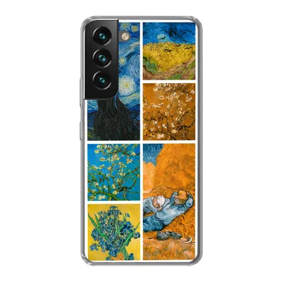 Produktbild von MuchoWow® Handyhülle Schutzhülle Hülle für Samsung Galaxy S22 Van Gogh - Collage - Alte Meister Silikon Softcase Handy Hülle - Mobiltelefonhülle
