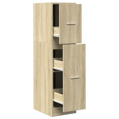 Produktbild von vidaXL Apothekerschrank Sonoma-Eiche 30x41x118 cm Holzwerkstoff