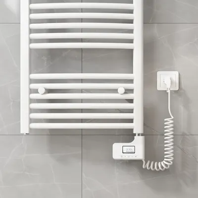 Produktbild von EMKE Heizstab mit Thermostat und LCD Bildschirm 300W Weiß Heizelement Elektroheizstab aus Edelstahl Heizstab mit timing für Heizkörper