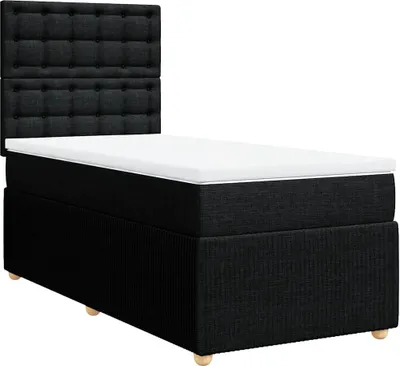 Productafbeelding van vidaXL Boxspringbed met matras, zwart, 80x200 cm, stof