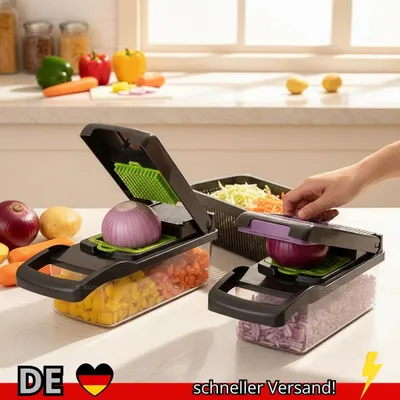 Produktbild von Multifunktionaler Tragbarer Küchenzerkleinerer Gemüseschredder