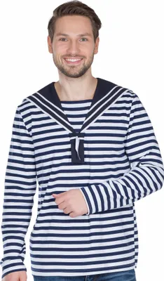Produktbild von Matrosenhemd Ringel blau weiß Herren 50