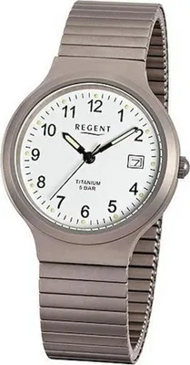 Produktbild von Regent Herren Armbanduhr F-300 Titan Zugband
