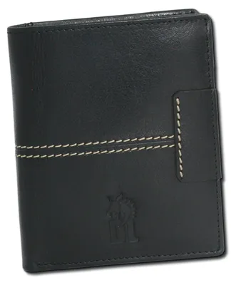 Productafbeelding van DrachenLeder heren portemonnee, zwart leer, 12x9,5x3cm, modelnummer OPO013S1