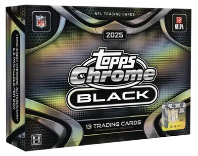 Produktbild von 2025 Topps Chrome Black Football Englisch