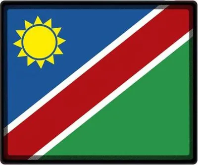 Produktbild von Mousepad Mauspad mit Motiv - Nambia Fahne - 82114 - Gr. ca. 24  x 20 cm