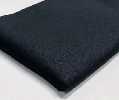 Image de Tissu en coton uni, 150 cm de largeur, vendu au mètre - Bleu marine