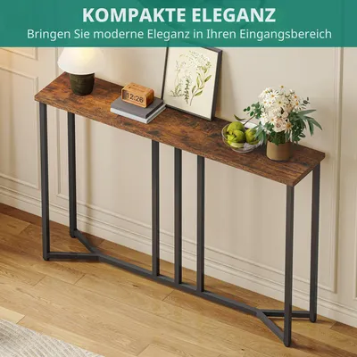 Productafbeelding van YITAHOME Console tafel, smal, 20 x 100 x 80 cm, console tafel, zwart