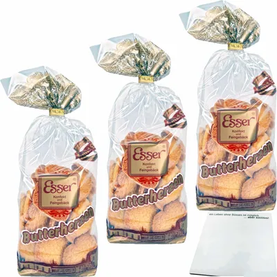 Produktbild von Esser Butterherzen 3er Pack (3x250g Beutel) + usy Block