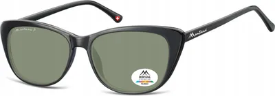 Produktbild von Montana MP42A Damen Sonnenbrille Polarisiert Katzaugen Schwarz-Grün