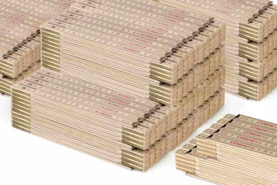 Produktbild von 100 Stk. | Metrie 2m Zollstock Perfekt 10 | Natur | Stahlgelenke