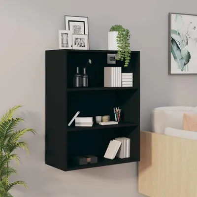 Image de vidaXL Armoire suspendue noir 69,5x32,5x90 cm