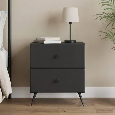 Imagen del producto de vidaXL Mesita de noche, color , 43 x 34,5 x 47,5 cm, fabricada en material de madera
