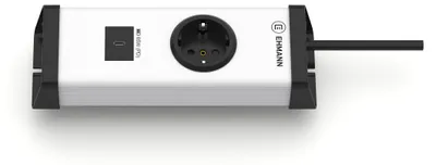 Produktbild von EHMANN 0200x0n012301 Multilader Steckdosenleiste, 1-Fach + 1x USB-C 65W Schnelll