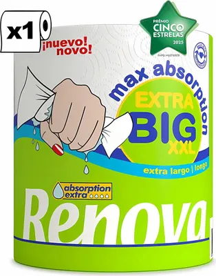 Produktbild von Renova Küchenrolle XXL 36,5m 2-lagig 160 Blatt