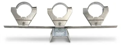 Produktbild von PremiumX Multifeedhalter 3-Fach 40mm Durchmesser Stahl verzinkt breit