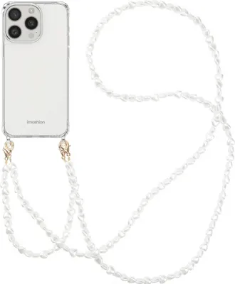 Immagine prodotto di imoshion Cover posteriore con cinturino + bracciale iPhone 15 Pro Max - Cuori di perle