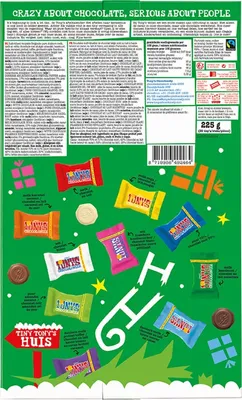 Produktbild von Tony's Chocolonely - Weihnachten Big Tinycalendar 225gr
