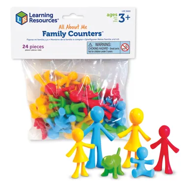 Obrázek produktu pro Learning Resources All About Me Family Counters Smart Pack, 3 rok/roky, Plast, Vícebarevný