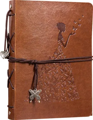 Produktbild von Fotoalbum zum Selbstgestalten Fotobuch Leder Scrapbook Schwarze Seiten Photo Album,Fotoalbum zum Einkleben und Selbstgestalten Für Weihnachten Jahrestag Valentinstag
