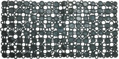 Immagine prodotto di Tappeto doccia Spirella "Rings" antibatterico antiscivolo 72 x 36 cm - con funzione igienizzante sanificata - Grigio -  EU