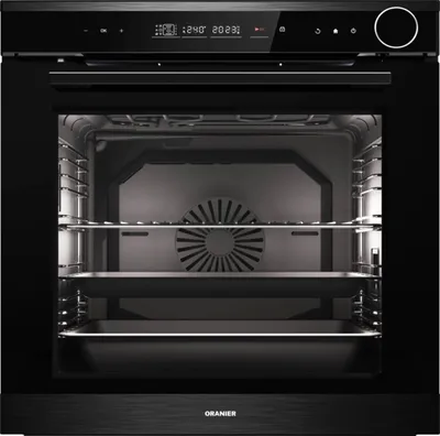 Oranier EBD830 Pyrolyse Backofen mit Dampfunterstützung pureBLACK