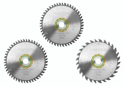 Produktbild von Festool Kreissägeblatt-Set KSB-SORT/3 W 160x2,2 mm, Sägeblätter 578565