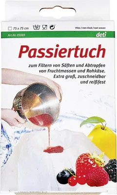 Produktbild von Cosy & Trendy 05069, Seihtuch, Weiß, 1 Stück(e), 750 mm, 43 g