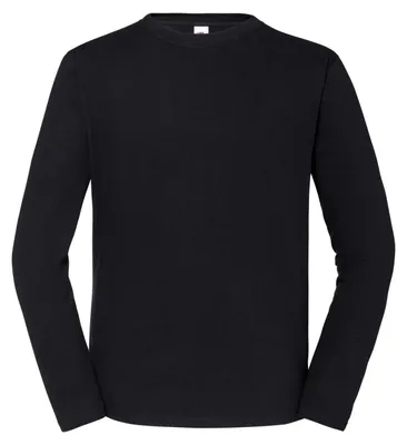 Obrázek produktu pro Fruit of the Loom – pánské tričko s dlouhým rukávem „Iconic 195 Premium“ FK3196 (M) (černé)