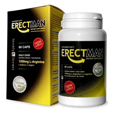 Obrázok produktu pre Lovely Lovers Erectman Wzmocniona erekcja i potencja u mężczyzn, 60 kapsułek
