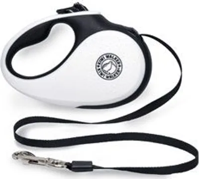 Obrázok produktu pre Samonavíjacie vodítko 15kg/5m čierno-biele Kiwi