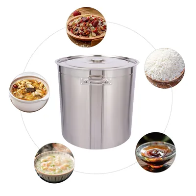 Image de Marmite à soupe 25.89Gal inox Seau à soupe pour spaghettis, langoustes, ragoûts