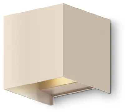 Produktbild von Calex Bari Wandleuchte, Innen & Außen, Warmweißes Up & Down Licht, Einstellbarer Lichtstrahl, Wasserdicht, Sandfarbe