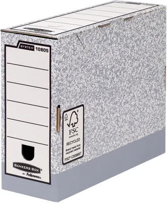 Produktbild von Archivschachtel A4 10cm grau Packung mit 10 Stück