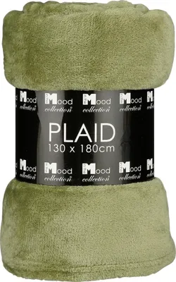 Produktbild von In the Mood Fleecedecke Famke hellgrün Polyester 130 x 180 cm