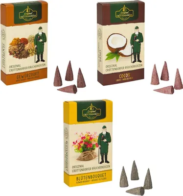 Produktbild von Crottendorfer - Flowers & Fruits - 3er Set - Cocos, Gewürzduft, Blütenbouquet