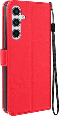 Produktbild von Mayaxess, Samsung Galaxy A55 Wallet Case Standfunktion mit Handschlaufe, Rot