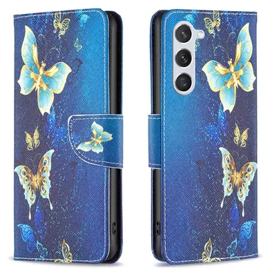 Obrázek produktu pro Pro Samsung Galaxy S24 FE Leatherette Case Cover Book Wallet Motif Design Cases