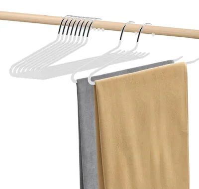 Produktbild von Set mit 10 platzsparenden Hosenaufhängern für Kleidung