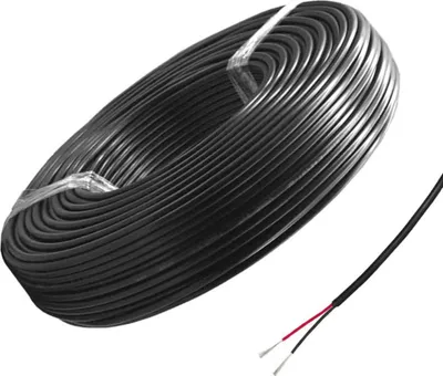 Obrázok produktu pre Elektrický kábel, PVC kábel, 2-vodičový, 20 m, č. 18, bezkyslíkatý medený vodič
